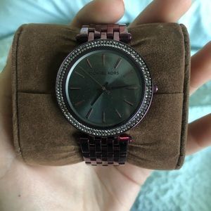 Plum colored MK watch